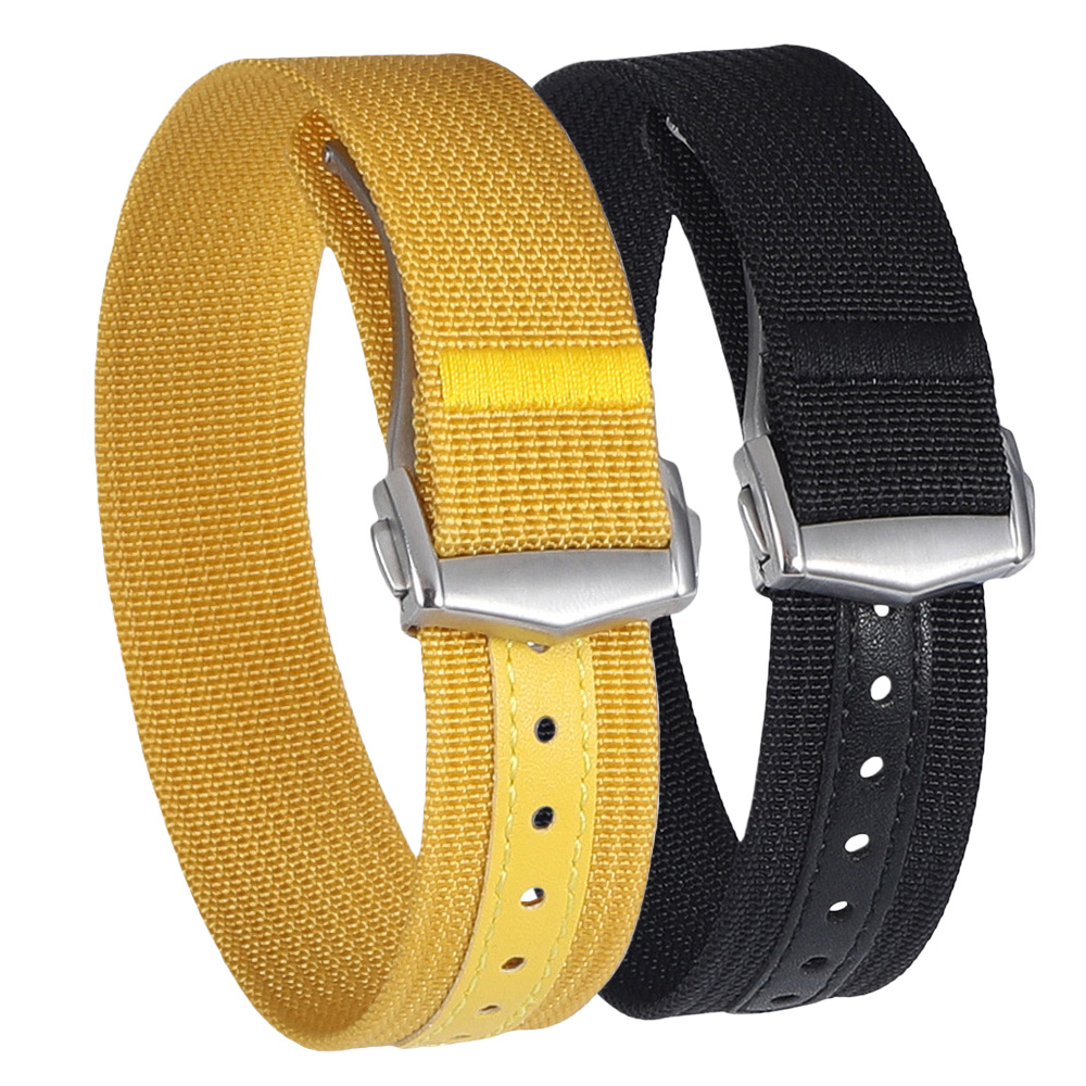 Omega Watch Speedmaster - Folding Buckle Nylon Watch Band Canvas