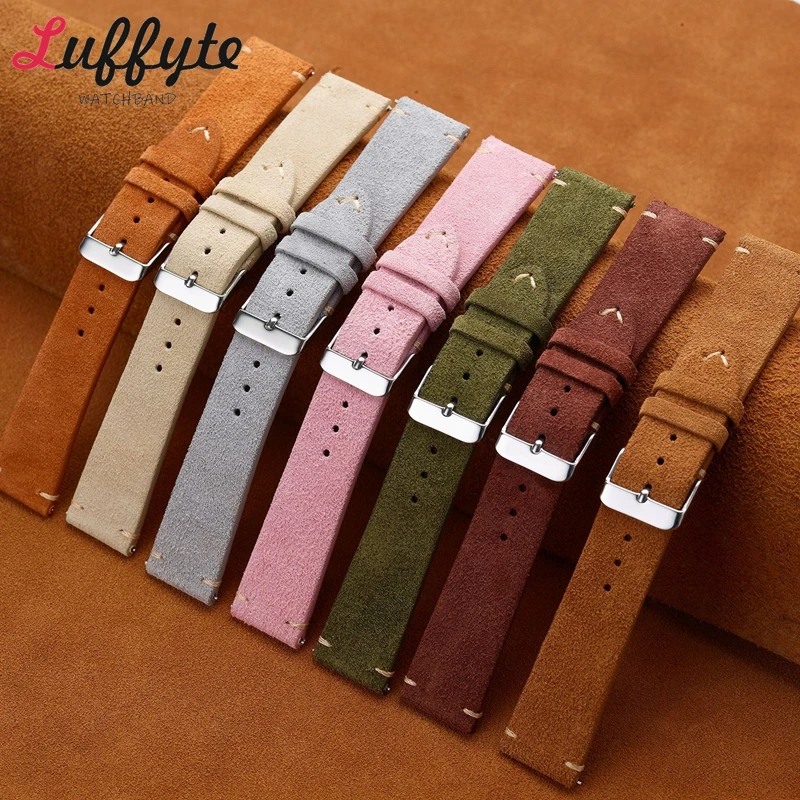 Vintage Suede Genuine Leather  - Suede Strap Watch 评论和价格