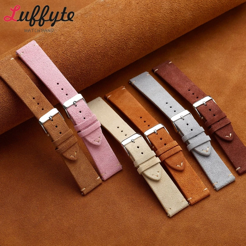 Vintage Suede Genuine Leather  - Suede Strap Watch 评论和价格