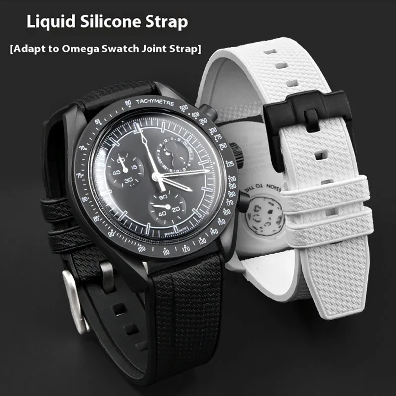 20mm 22mm Liquid Silicone Stra - Omega Watch Speedmaster 评论和价格