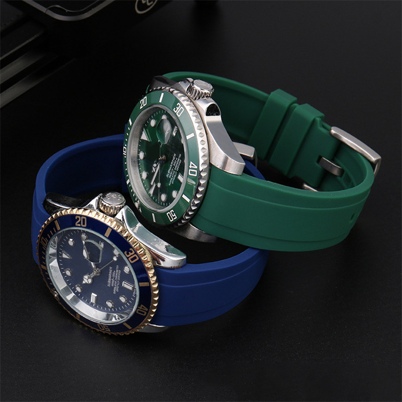 Curved Interface Rubber Strap  - Rubber Strap Diver 评论和价格