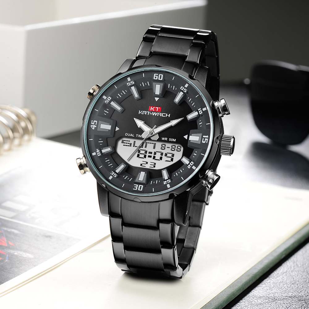 Kat-Wach Men's Quartz Watches  - Suede Strap Watch 评论和价格