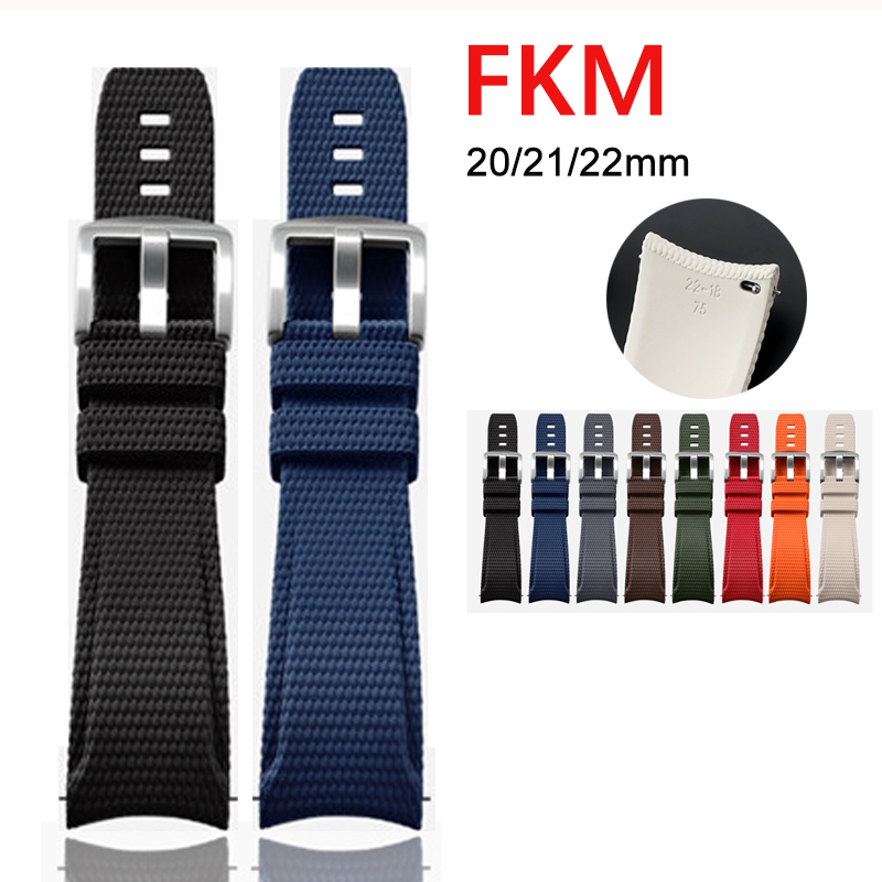 18/19/20/21/22/23/24mm Fluoro  - Rubber Strap Diver 评论和价格